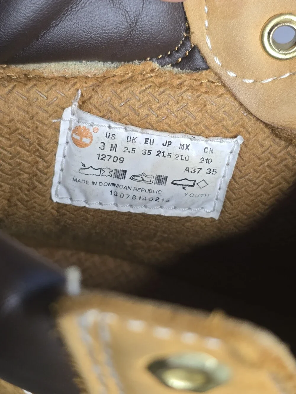 Timberland 6 Inch Premium Waterproof Boots Youth 3M Wheat Nubuck Brown Fall Boot